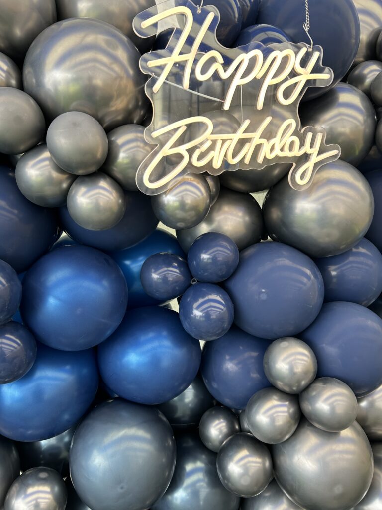 mur de ballon pour un anniversaire à crozon