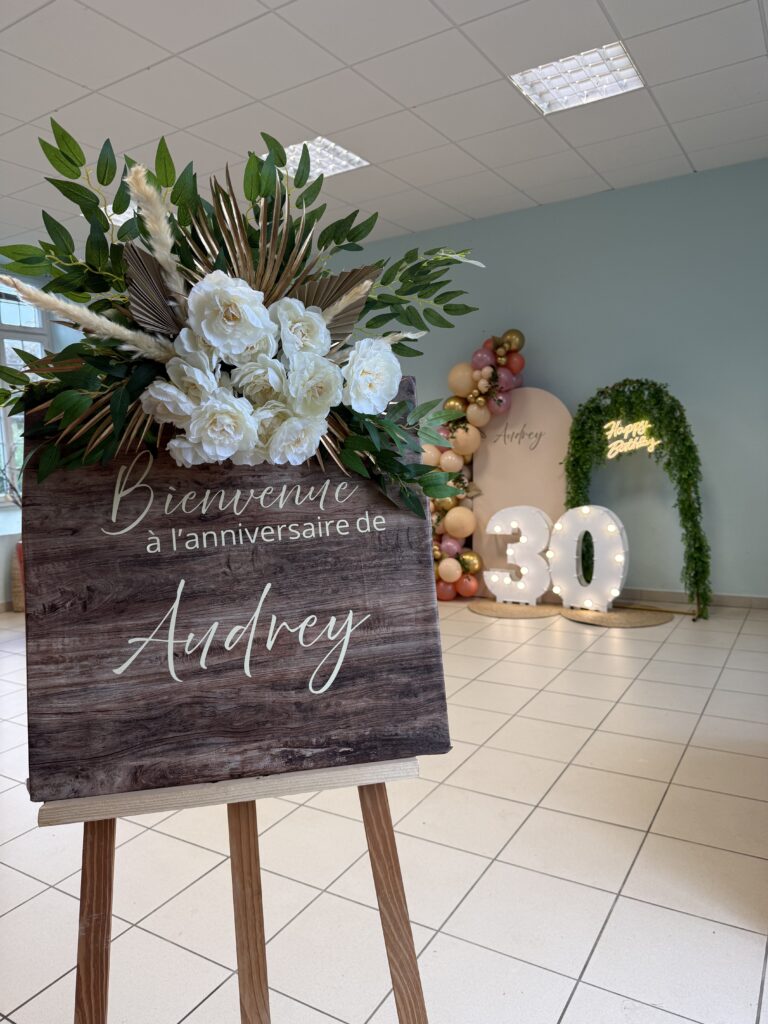 Décoration anniversaire , camille happy event, finistere